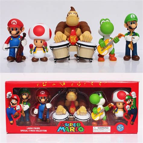 Mario Bross Figuras Coleccionables Set 5 Personajes 79900 En