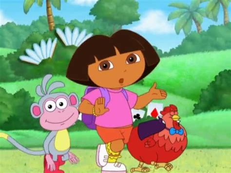 Dora The Explorer Season Episode The Big Red Chickens Magic Show