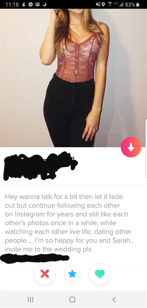 Take out an ad on reddit instead of promoting your blog or app here. 'Most accurate Tinder bio I have ever read' The Poke