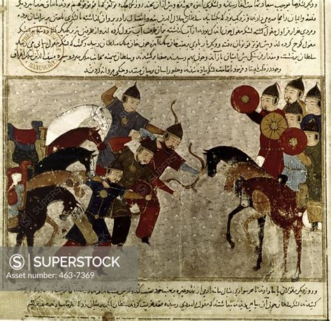 Mongolian Warriors Persian Book Rashid Al Din Djamil El Tawarik