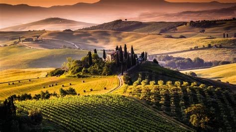 Beautiful Nature Landscape From Tuscany Italy Wallpaper Download 3840x2160