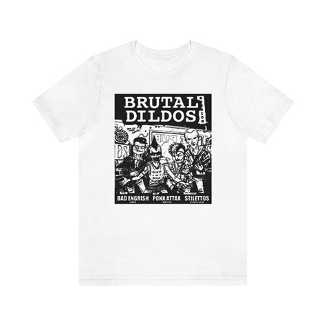 Vintage Brutal Dildos Punk Rock Flyer Unisex Jersey Short Etsy