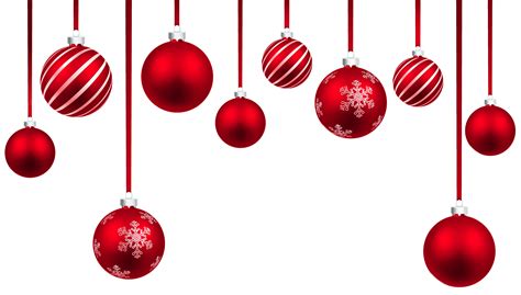 Festive Red Christmas Hanging Balls Decor