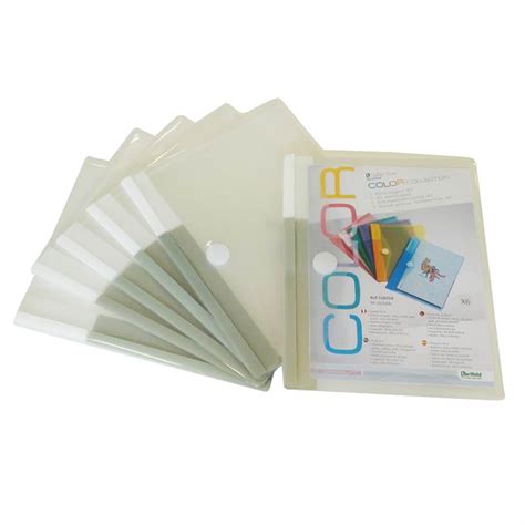 A5 Folder With Velcro Closure 6 Trendy Colors