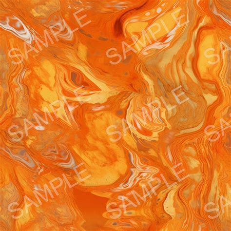 Orange And Gold Marble Digital Paper Seamless Marble Textures With
