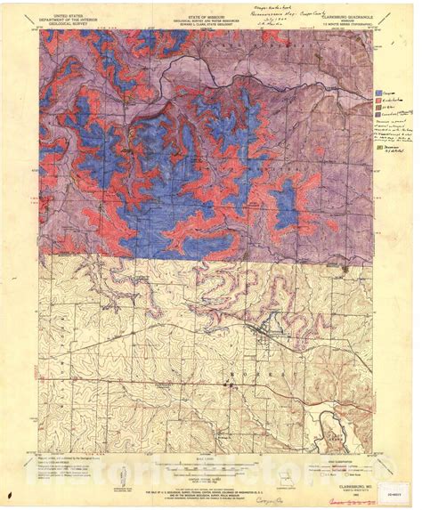 Map Reconnaissance Bedrock Geologic Map Of The Cooper County Portion