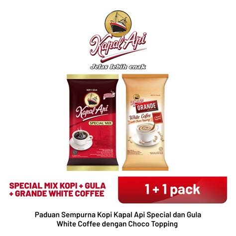 Jual Kapal Api Special Mix Pack Pack Grande White Coffee Topping