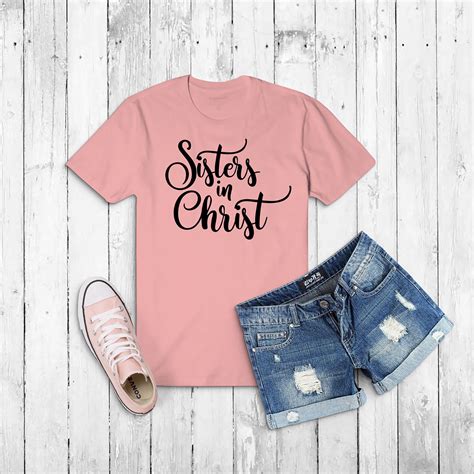 Sisters In Christ Svg Png Cricut Cutout Digital Download Etsy Uk