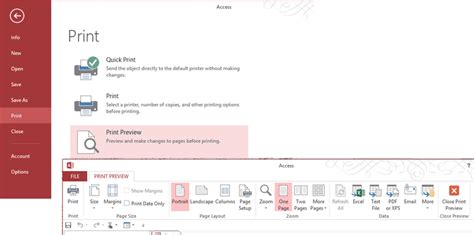 Printing Forms in Microsoft Access