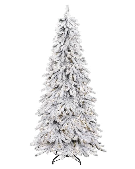 Snowy Spruce Flocked Artificial Christmas Tree Black Christmas Trees