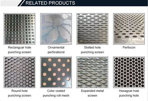 Black Steel Perforated Sheet Punched Metal Plate Standard Expanded