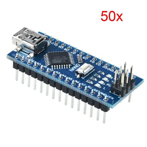 50pcs Usb Ch340g Nano 16m 5v Atmel Atmega328p Micro Controller Board