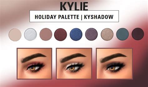 Kyshadow Holiday Palette Sims 4 Collections Sims 4 Cc Makeup Sims 4