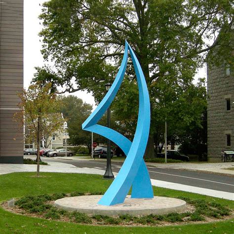 Large Outdoor Abstract Metal color Stainless Steel Sculpture