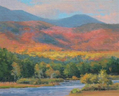 Adiorndack Autumn Color Painting By Marianne Kuhn Fine Art America