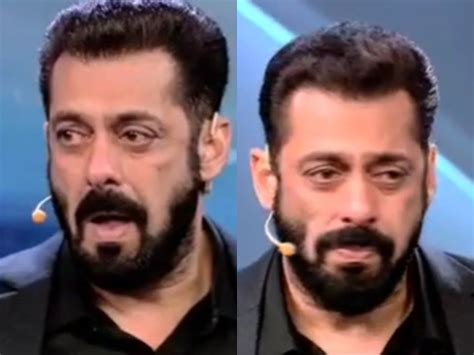 Salman Khan Crying Video Salman Khan Bursts Into Tears As Bigg Boss