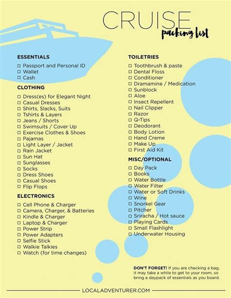 Cruisevacationnorwegianescape Packing For A Cruise Packing List For