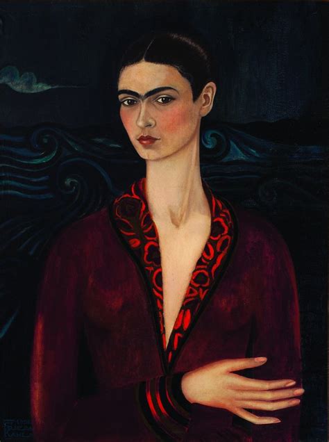 Frida Kahlo Autorretrato Con Traje De Terciopelo 1926 Frida Kahlo