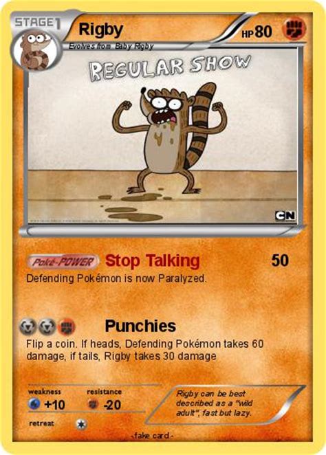 Order your the regular show wrestling buddies rigby with sound from toynk today. Pokémon Rigby 516 516 - Stop Talking - My Pokemon Card