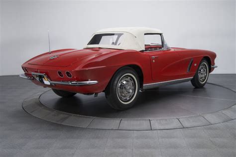 1962 Chevrolet Corvette 49463 Miles Roman Red Convertible 327 V8 4