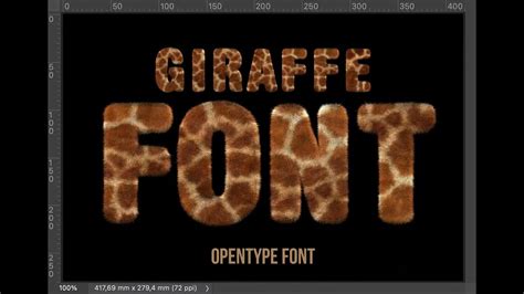Giraffe Font Youtube