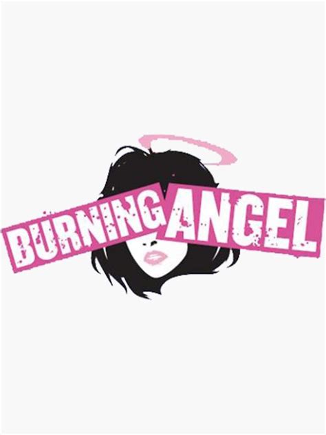 burning angel porn sticker for sale by giuliahenderson redbubble
