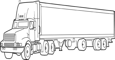 Mercedes semi truck printable coloring page. 40 Free Printable Truck Coloring Pages Download