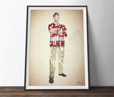 Ferris Bueller Cameron Movie Poster 80s Typography Quote Etsy