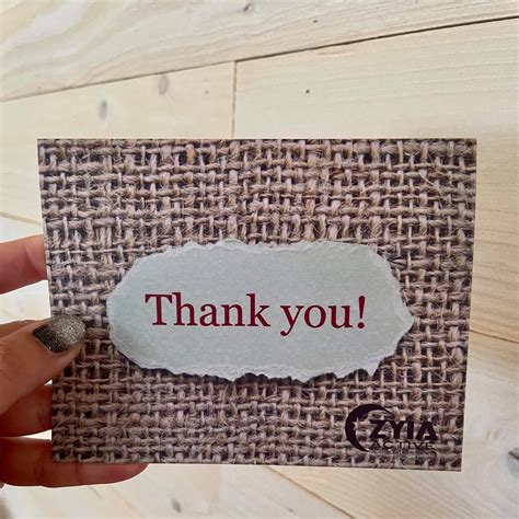 Zyia Active Thank You Cards Set Of 10 Etsy