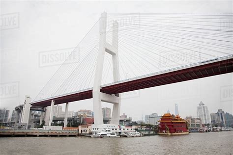 China Shanghai Nanpu Bridge And Huangpu River Stock Photo Dissolve