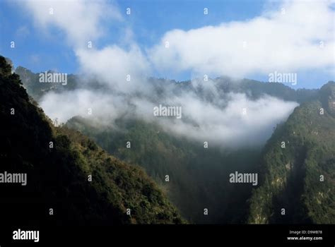China Sichuan Province Wolong Nature Reserve Landscape Stock Photo