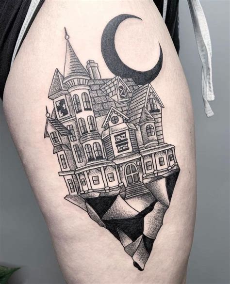 101 Amazing Goth Tattoo Ideas That Will Blow Your Mind Goth Tattoo Haunted House Tattoo Tattoos