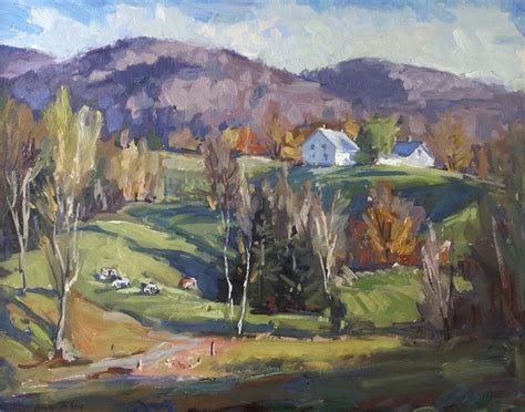 Eric Tobin Vermont Landscape Painting The Last Days Of Fall