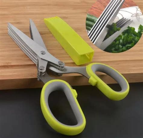 Herb Scissors Stainless Steel Multipurpose Kitchen Shear With 5