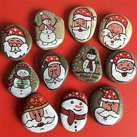 50 Diy Christmas Rock Painting Ideas 8 Christmas Rock Painted