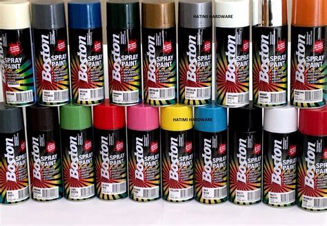 Boston Spray Paint Cans 250g High Quality And Available In 23 Colours