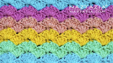 I'm excited to share the pattern for this crochet sedge stitch baby blanket! How to Crochet an Easy Shell Stitch - Naztazia