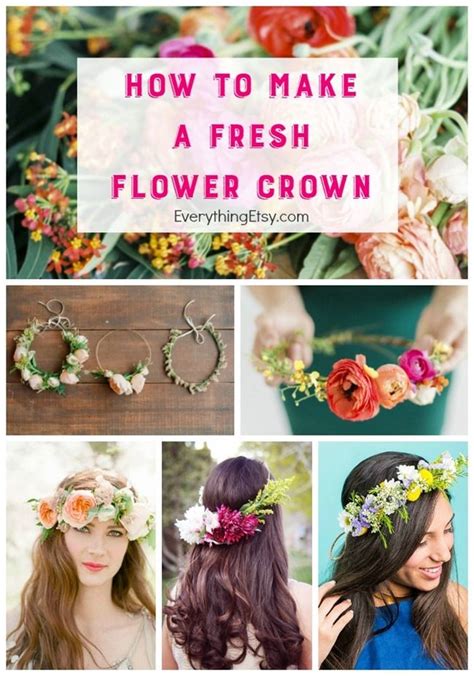How To Make Fresh Flower Crowns 7 Diy Ideas