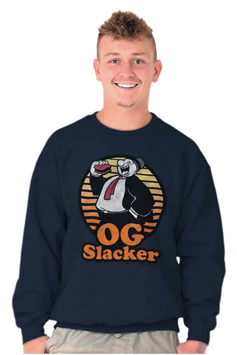 Popeye Wimpy Og Slacker Funny Retro Sweatshirt For Men Or Women Brisco Brands X