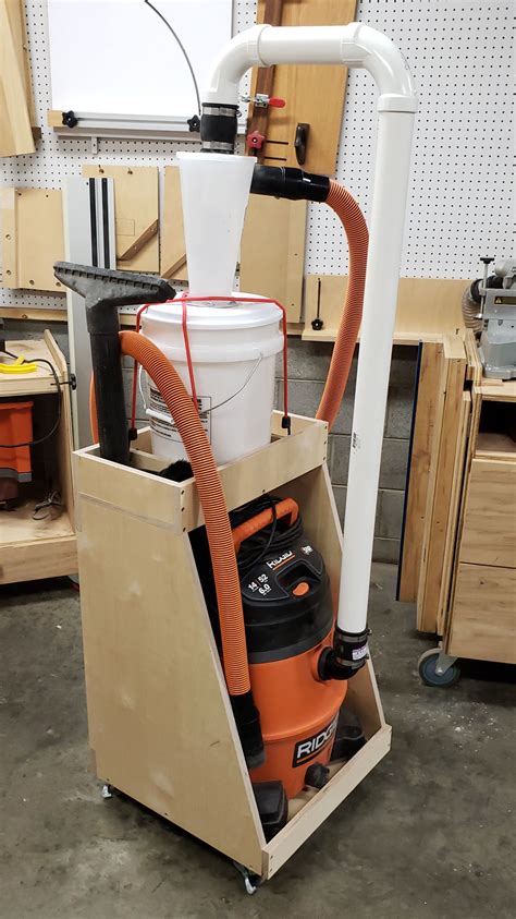 How to Make a Dust Collection Cart | Dust collection cart, Shop dust collection, Dust collection