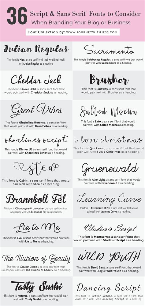 More Fonts To Consider When Branding Your Business Or Blog Journey