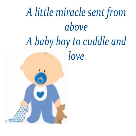 Another approach to include an individual touch is with a tweaked baby shower blessing. Boys Baby Shower Poems And Quotes. QuotesGram | Baby poems ...