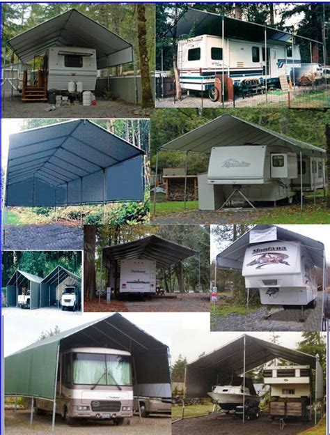 Working with a large rv cover can be a pain. Make-Your-Own Portable Carport Shelter kits.**Long Lasting Heavy Duty Covers for MotorHome, 5th ...