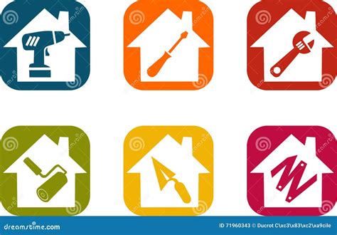 House Work And Diy Icon Stock Vector Illustration Of Vector 71960343