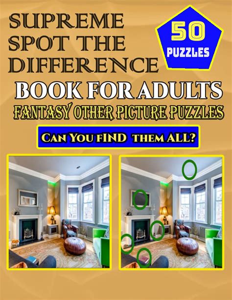 Supreme Spot The Difference Book For Adults Fantasy Other Picture