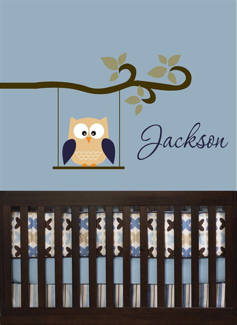 Check spelling or type a new query. Owl Decal - Monogram Childrens Wall Decals - Nursery Wall ...