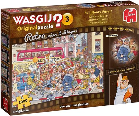 Wasgij Puzzle 1000pc Retro Original 3 Full Monty Fever