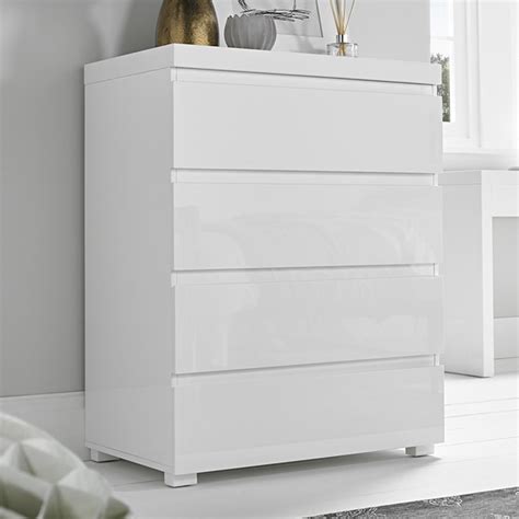 Homfa Drawer White Dresser Modern Storage Cabinet For Bedroom White Chest Of Drawers Wood