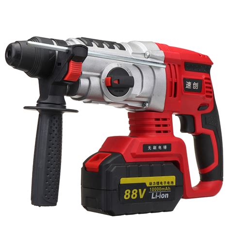 68v88v Electric Brushless Hammer Cordless Power Impact Drill With