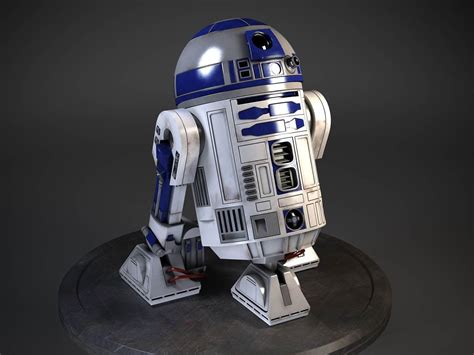R2d2 Droid Star Wars 3d Model Rigged Cgtrader